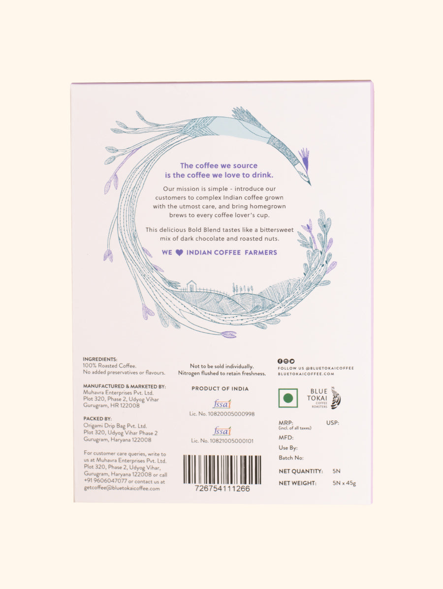 Cold Brew Bags - Bold- Buy Freshly Roasted Coffee Beans Online - Blue Tokai Coffee Roasters