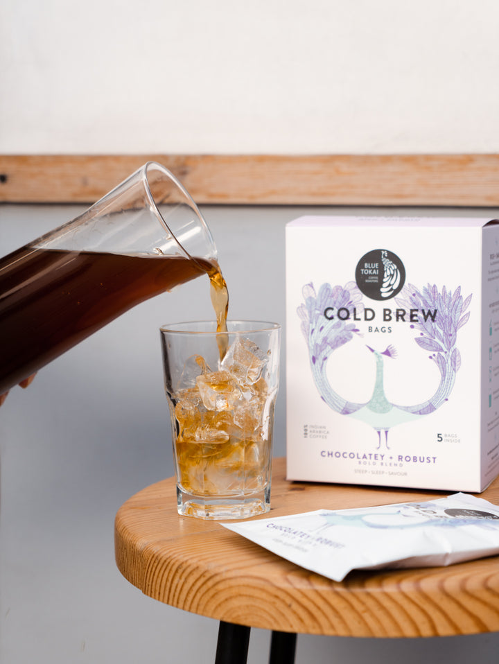 Cold Brew Bags - Bold- Buy Freshly Roasted Coffee Beans Online - Blue Tokai Coffee Roasters