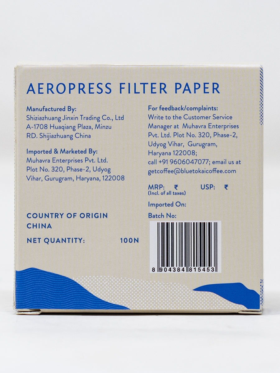 AeroPress Coffee Filter Paper- Buy Freshly Roasted Coffee Beans Online - Blue Tokai Coffee Roasters
