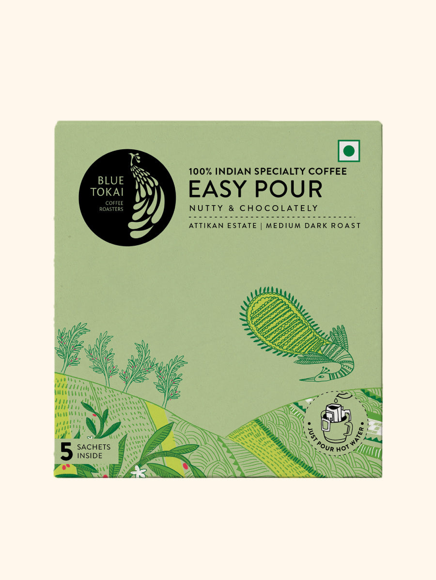 Attikan Estate | Medium-Dark Roast - Easy Pour- Buy Freshly Roasted Coffee Beans Online - Blue Tokai Coffee Roasters
