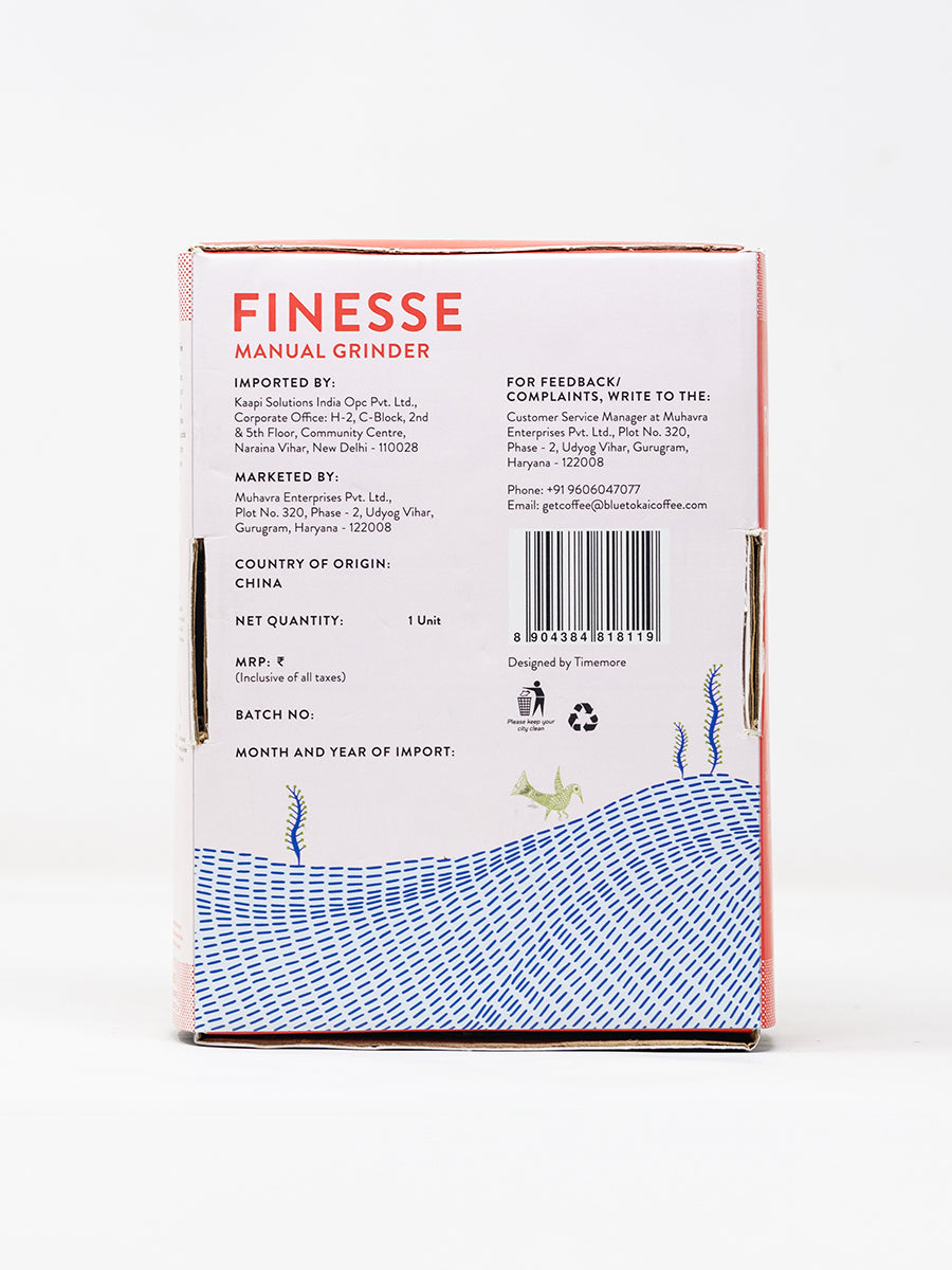 Finesse Manual Coffee Grinder Blue Tokai Coffee Roasters