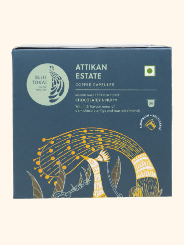 Attikan Estate | Aluminium Coffee Capsules- Buy Freshly Roasted Coffee Beans Online - Blue Tokai Coffee Roasters