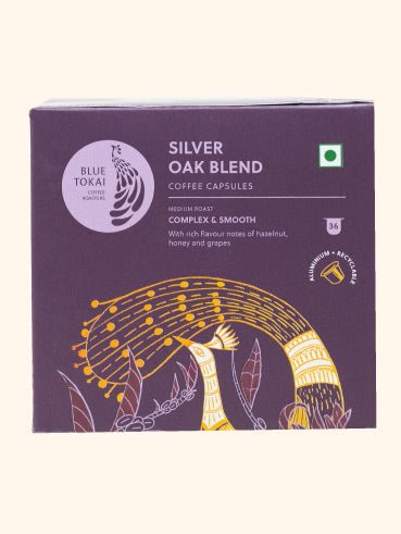 Silver Oak Blend | Aluminium Coffee Capsules- Buy Freshly Roasted Coffee Beans Online - Blue Tokai Coffee Roasters