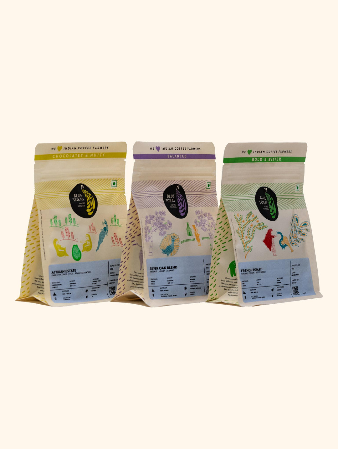 The Rich & Bold Trio Pack-Coffee beans- Buy Freshly Roasted Coffee Beans Online - Blue Tokai Coffee Roasters