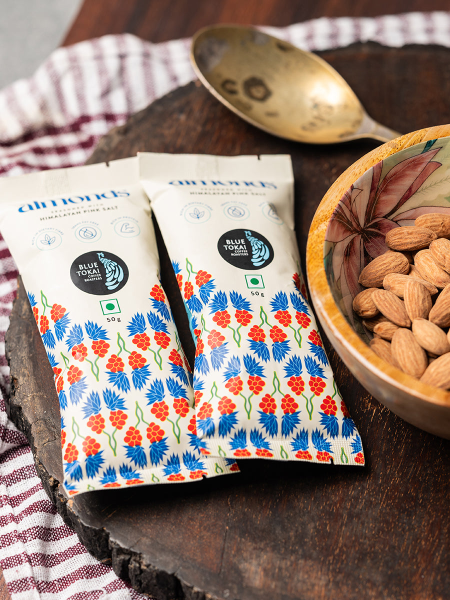 Salted Almonds- Buy Freshly Roasted Coffee Beans Online - Blue Tokai Coffee Roasters