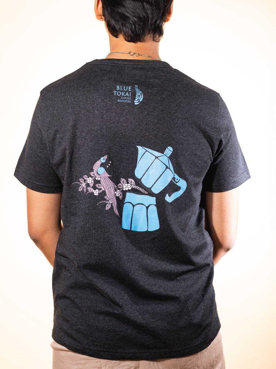 COFFEE T-SHIRT Black (Mokapot)- Buy Freshly Roasted Coffee Beans Online - Blue Tokai Coffee Roasters