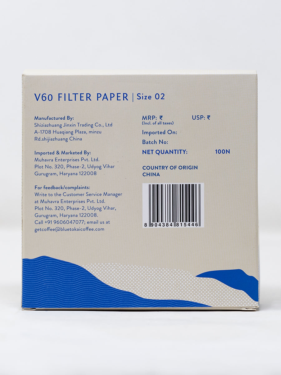 V60 Filter Paper/(V01& V02)- Buy Freshly Roasted Coffee Beans Online - Blue Tokai Coffee Roasters