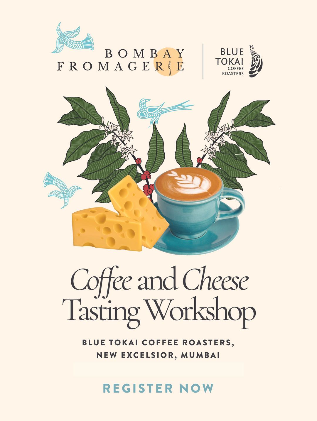 Coffee and Cheese Tasting Workshop- Buy Freshly Roasted Coffee Beans Online - Blue Tokai Coffee Roasters