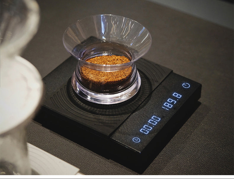 TIME MORE Coffee Weighing Scale (Black Mirror Scales)- Buy Freshly Roasted Coffee Beans Online - Blue Tokai Coffee Roasters